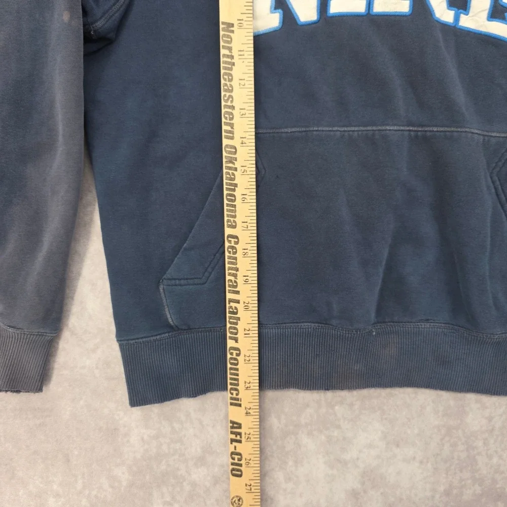 Vtg Nike The Athletic Dept Hoodie Mens Medium Blue Distressed Thrashed Pullover